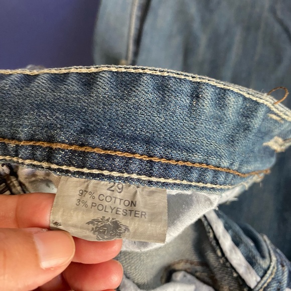 Versace unisex Jeans in Light Blue relax fit stones washed - Picture 12 of 12